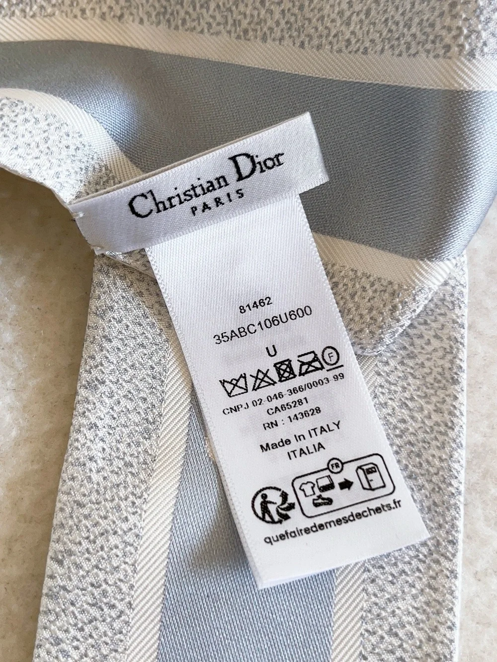 Dior Jardin D’hiver Mitzah Silk Scarf